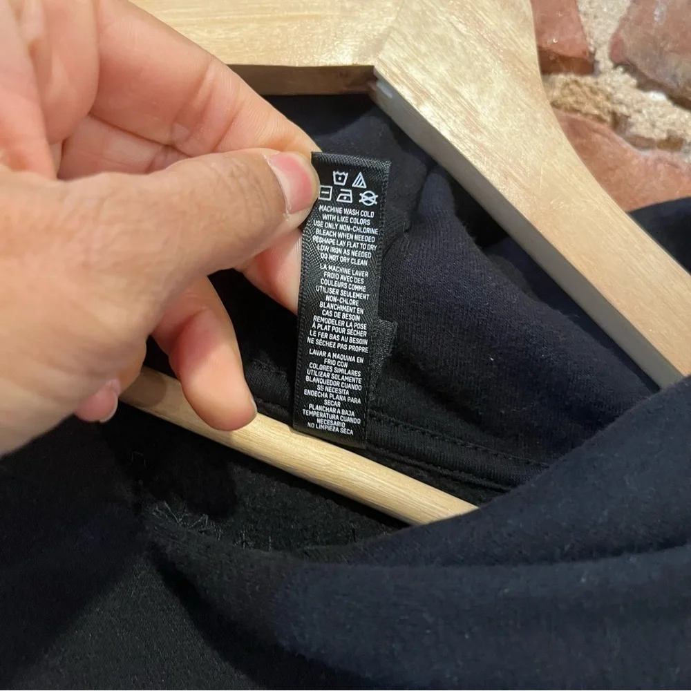 Skims Women’s Classic Hoodie in Onyx Size 4XL Cotton Fleece - Picture 5 of 7